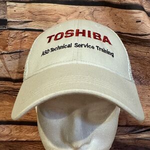 Toshiba ASD Technical Service Training Mesh Back Hat Cap America S/M White